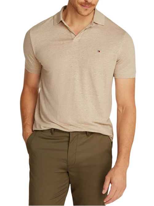 polo regular in lino Tommy Hilfiger | MW0MW38476RBT
